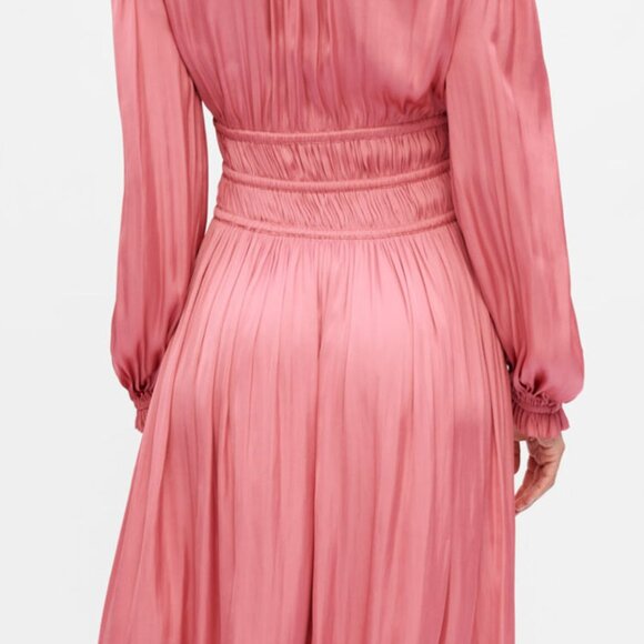 MAJE Satin dress with ruffles - like new - Picture 2 of 6